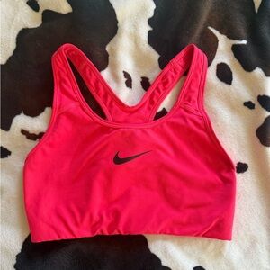 Nike Pink Sports Bra Racerback Moisture-Wicking